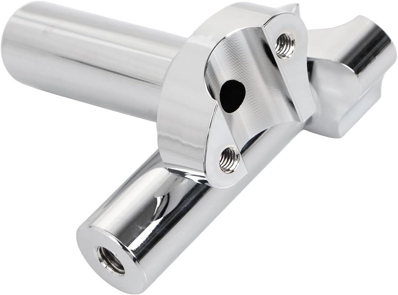 YDLMT 4.5 inch Straight Handlebar Risers Fit for Harley 1" Handlebars Sportster Heritage Softail Dyna Wide Glide FLTRU FLTRX, Chrome - Image 2